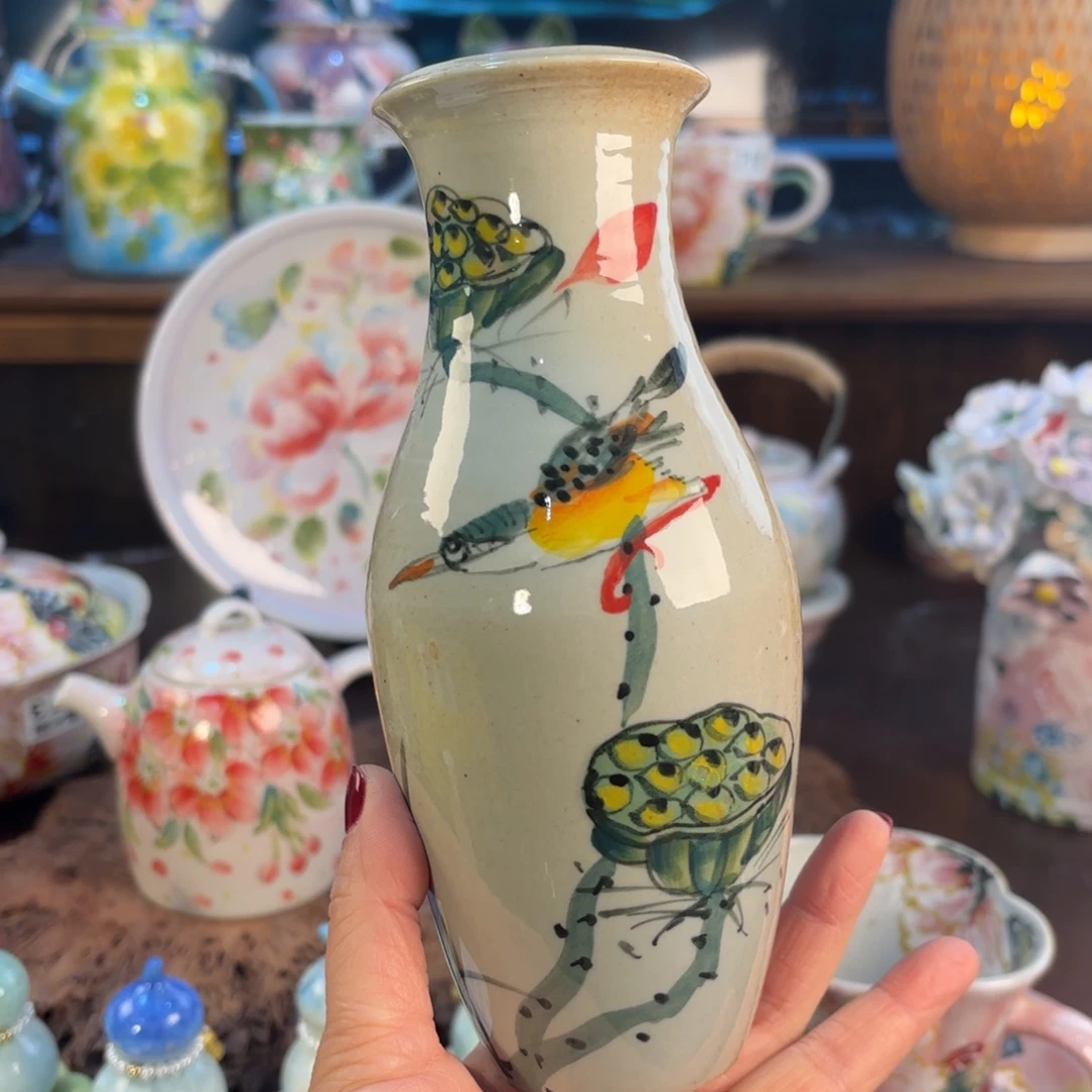 景德镇手绘高温釉下彩陶瓷茶具