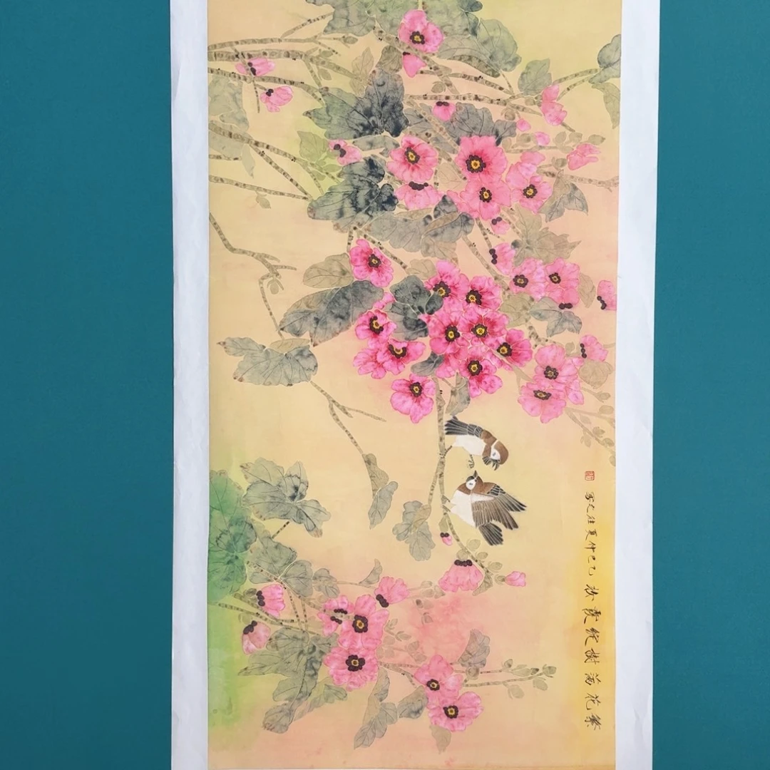 国画国画作品山水花鸟