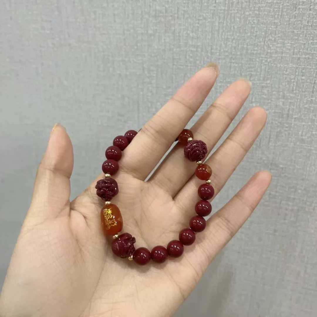 新年三合六合创意红纱手串可随身可送人