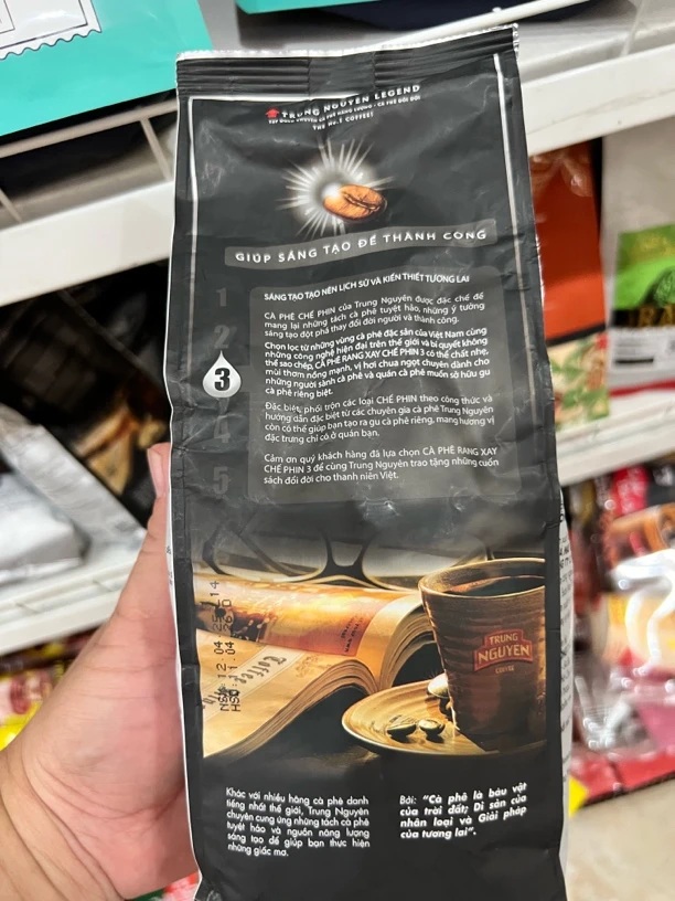 越南中原原装摩卡咖啡粉越南咖啡纯黑原味提神醒脑黑咖啡原装进口