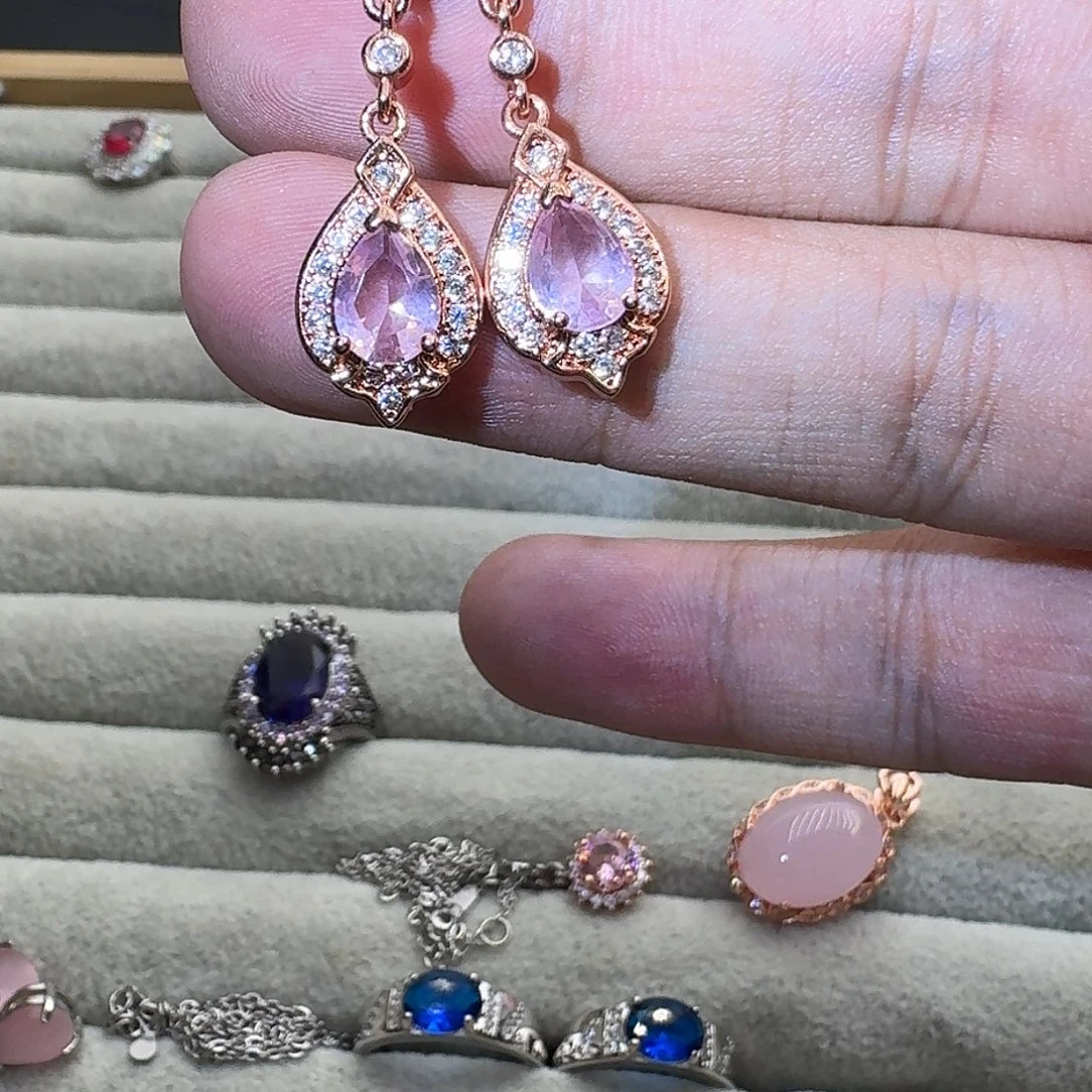 水晶银S925镶嵌戒指