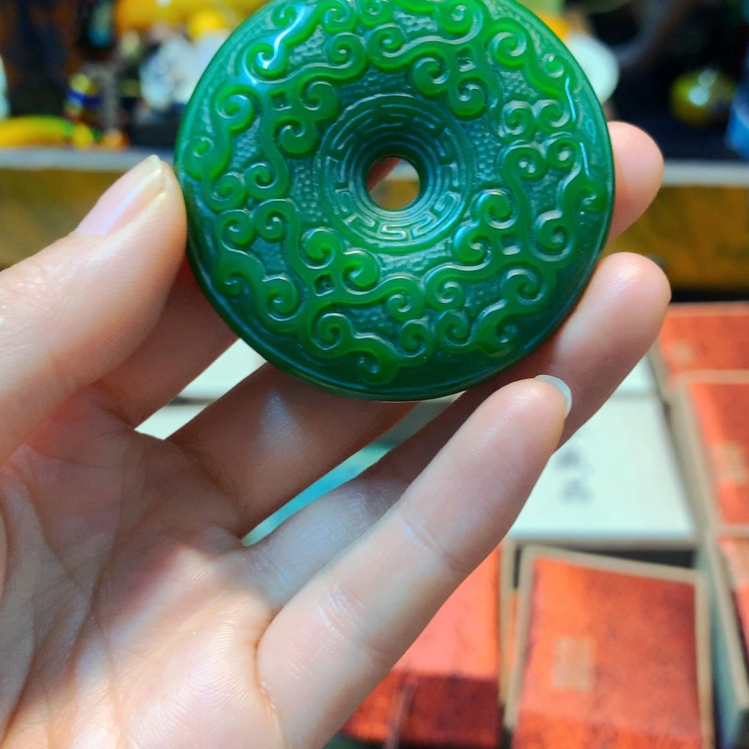 和田玉（碧玉）颈饰未镶嵌噢噢哦噢哦噢哦噢哦喔哦