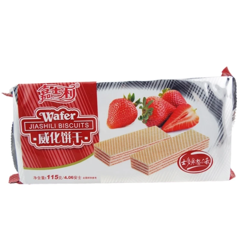 嘉士利威化饼干草莓 115g/盒