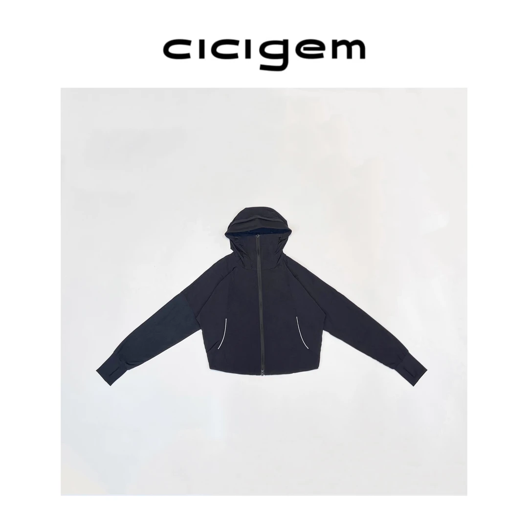 CC~【热情加州】宽松休闲百搭透气轻薄凉感连帽防晒衣