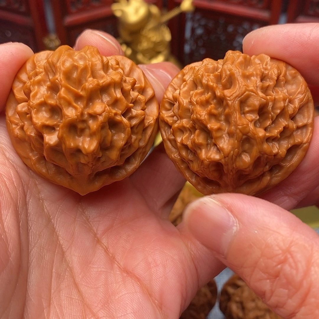 青***单文玩核桃把件毕业全品桃心龙鳞39.5尺