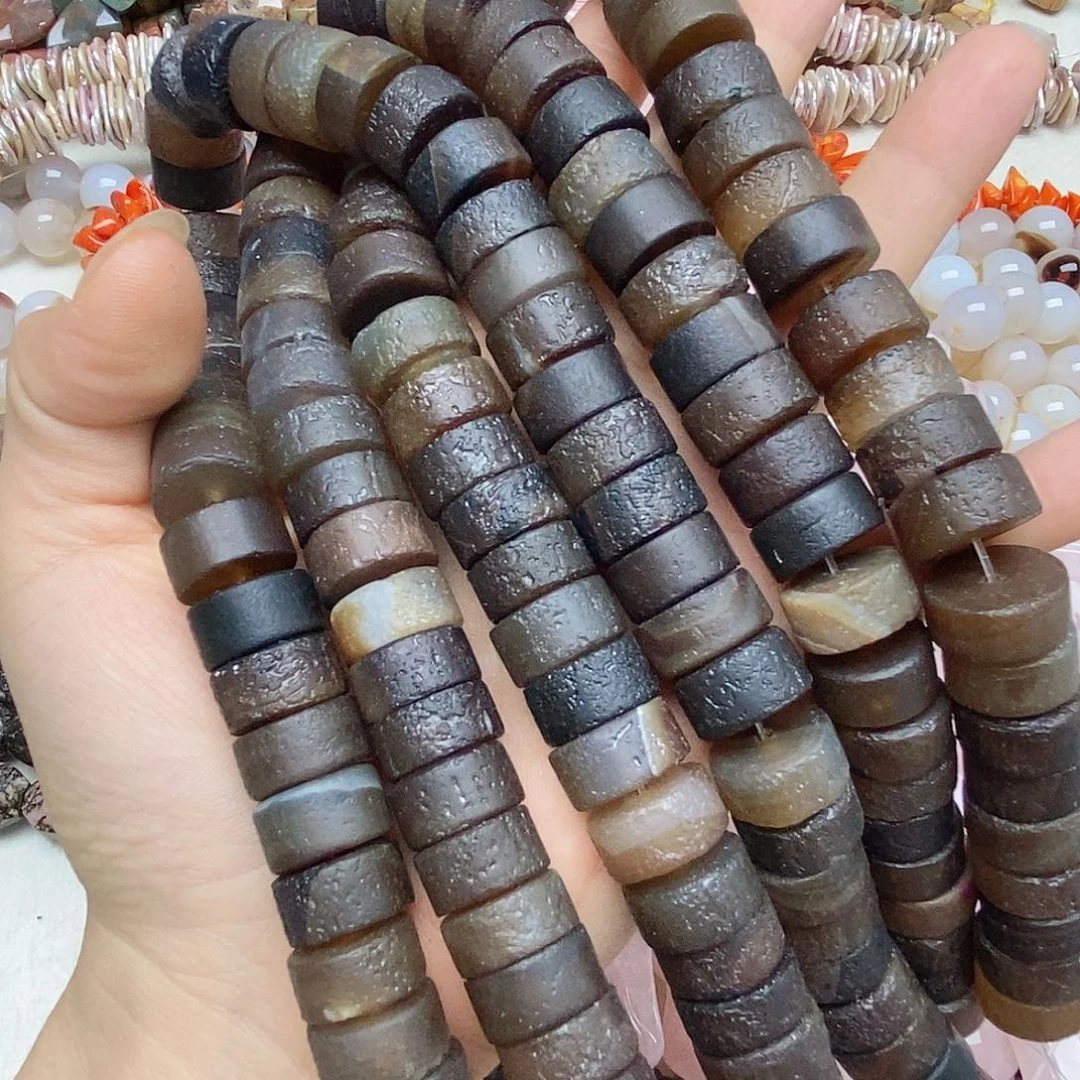 玛瑙/玉髓未镶嵌珠宝半成品橘皮玛瑙一条