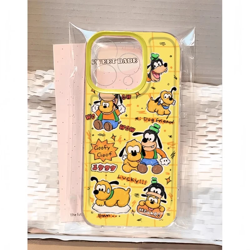 高飞布鲁托插画适用iPhone15手机壳promax16苹果13全包14高级感12