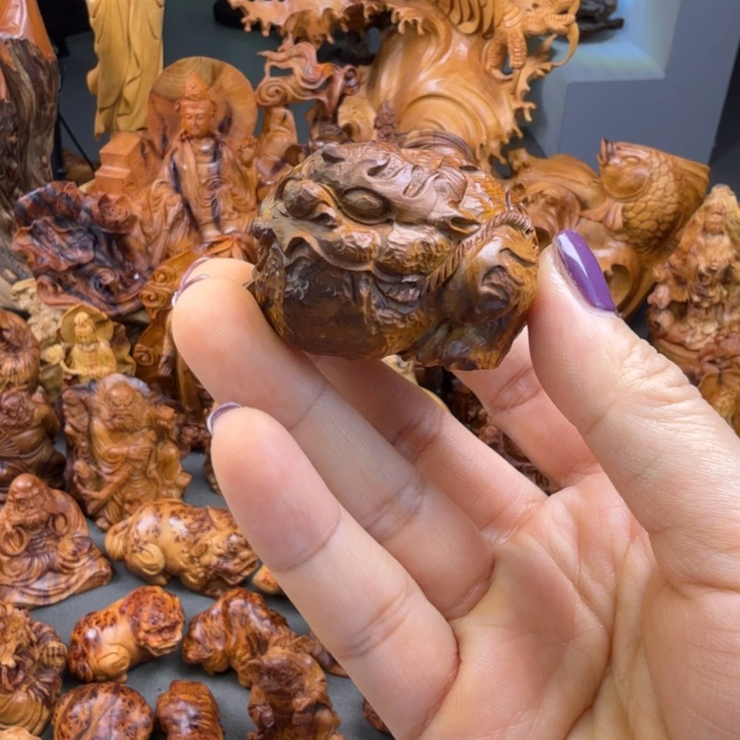 ˞***梁柏木雷击精品金蟾