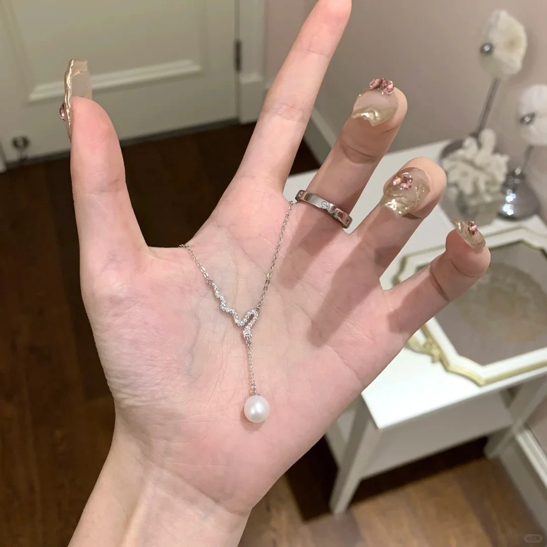 Kise 钛钢项链 灵蛇仿珍珠项链女ins风锁骨链气质轻奢小众百搭