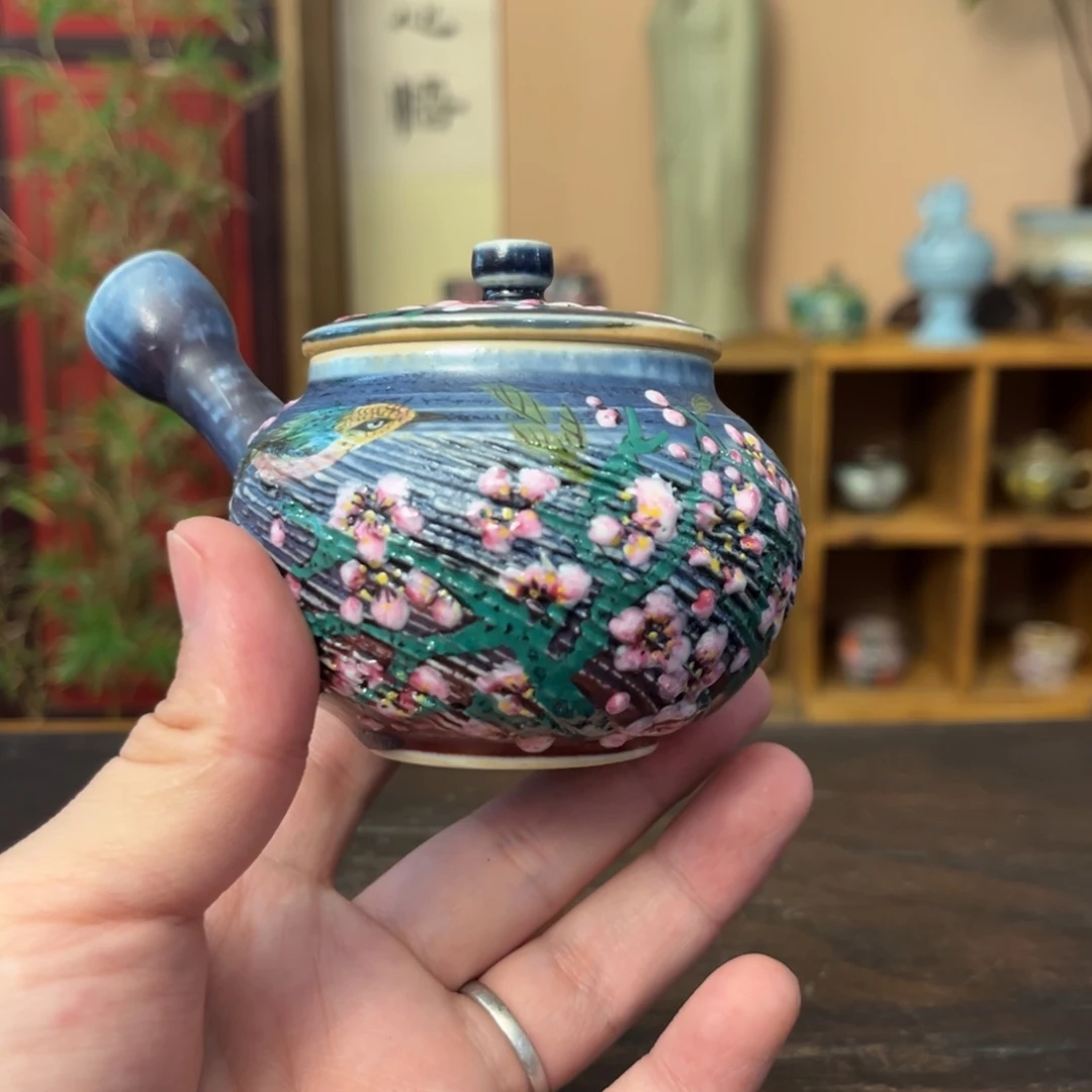 杯柴烧手工手绘陶瓷多人