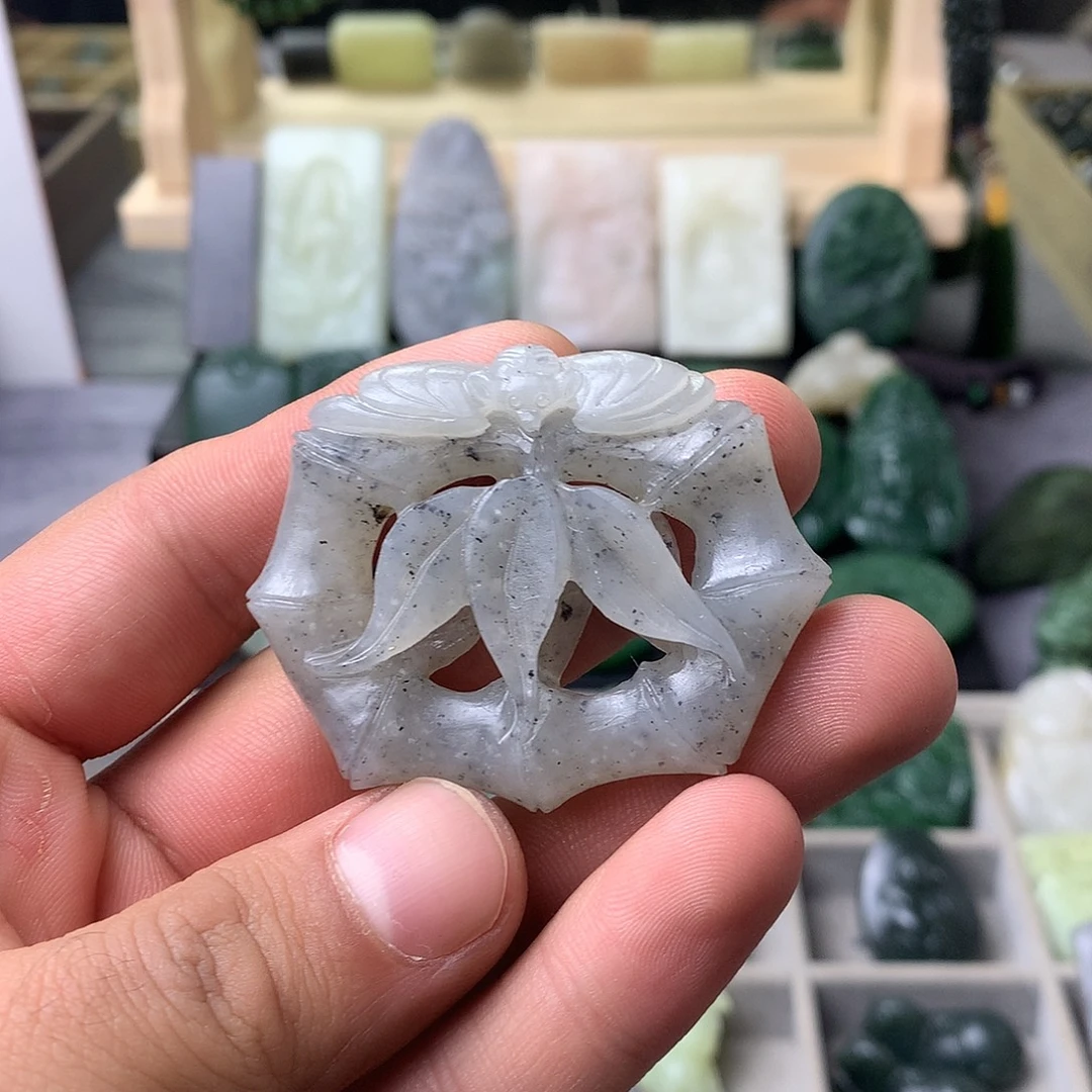 和田玉未镶嵌吊坠(不含链)