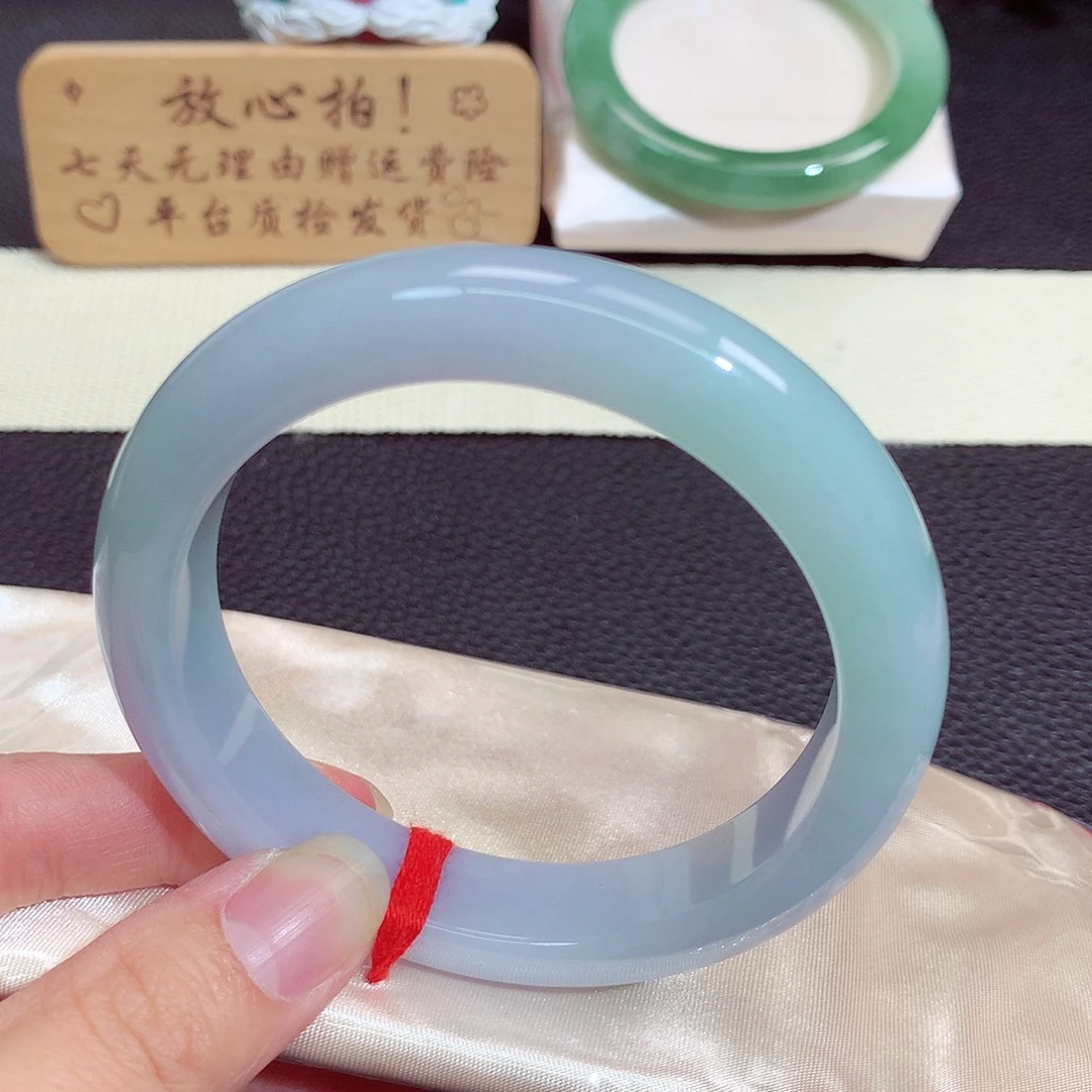 甜***甜未镶嵌手镯翡翠455