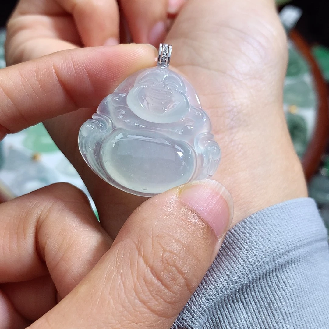 颈饰未镶嵌翡翠佛公