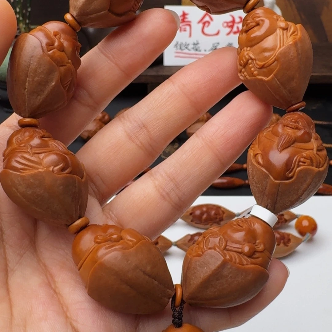 W***生手串/手链橄榄核2.25包衣弥勒
