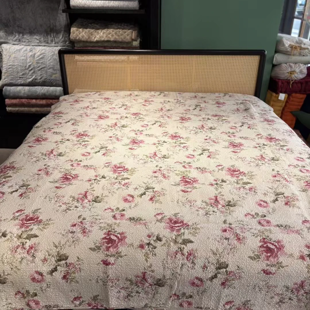 48755 棉双面床盖190×220cm 填充80%棉花➕20%羽丝棉，双面可用