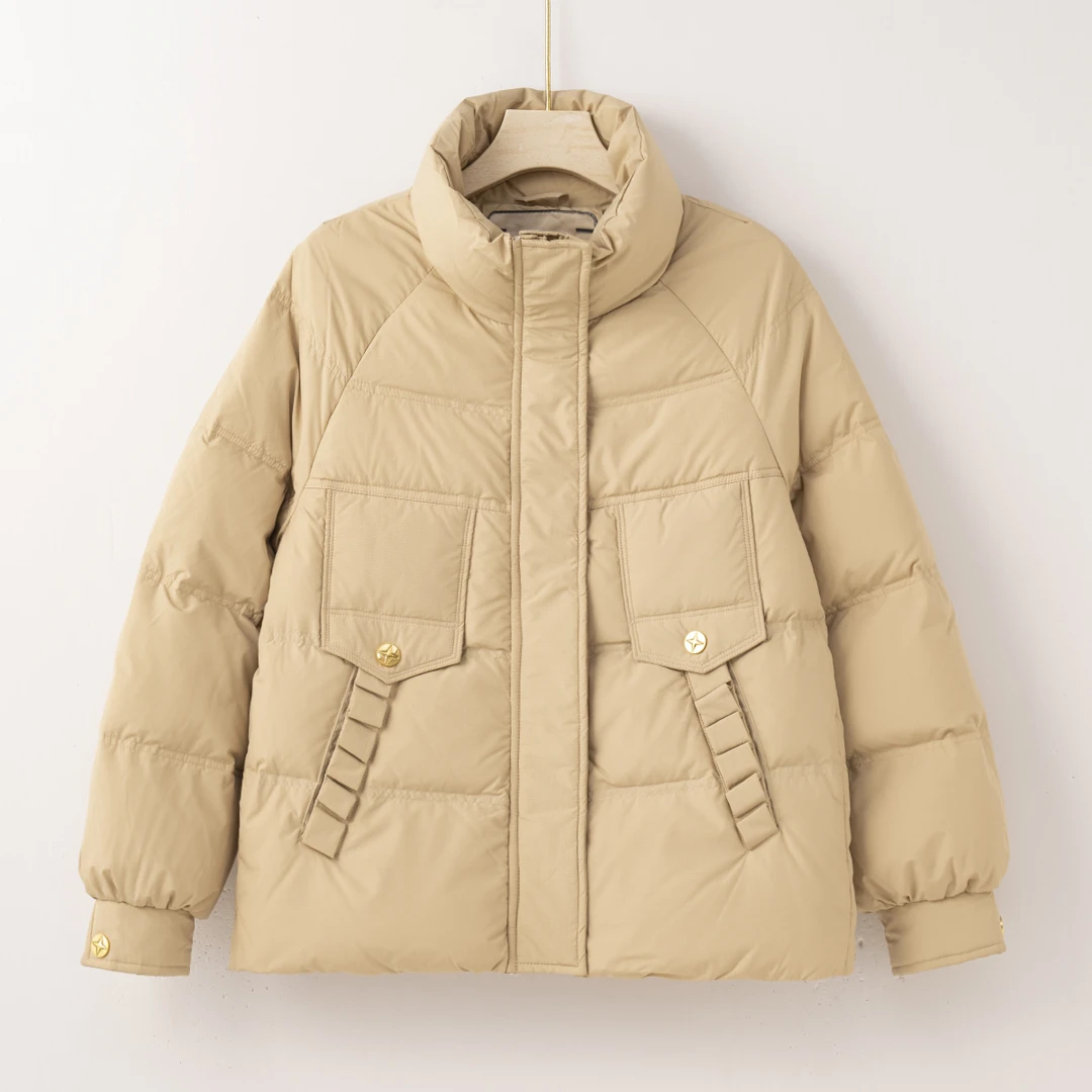 【特价-占单者限购】Q2354新款韩版时尚百搭工装板短款羽绒服6587