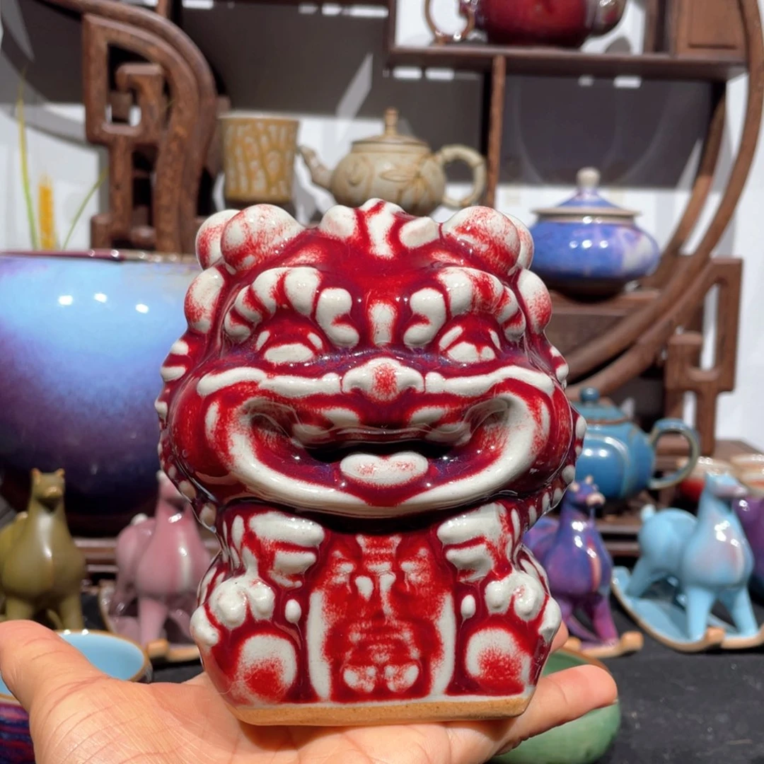 中国神后钧瓷摆件