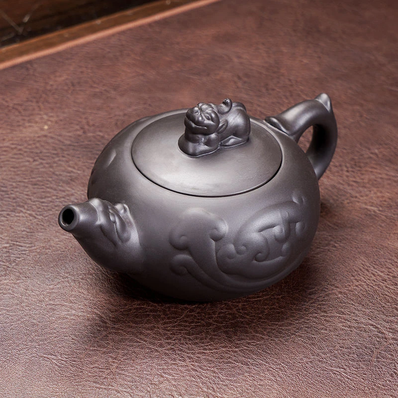 【宠粉福利】凤鸣壶紫砂壶云龙貔貅壶FL09（备）