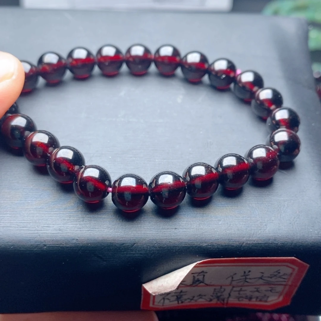 未镶嵌手链石榴石天然8.3大漏喜欢完美勿拍