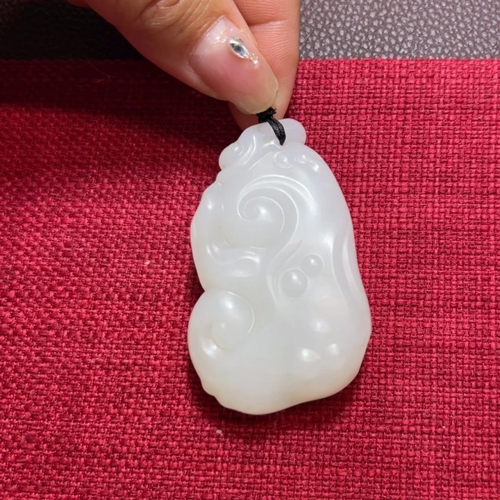 和田玉挂件未镶嵌羊脂玉如意
