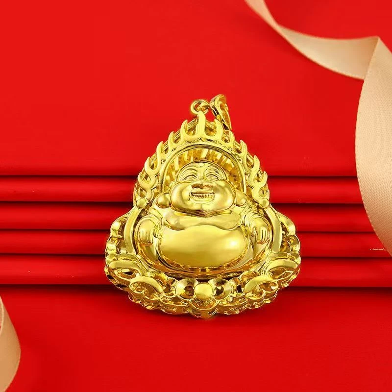 合金吊坠 2025网红新款大肚佛吊坠永保平安招财精致精美时尚