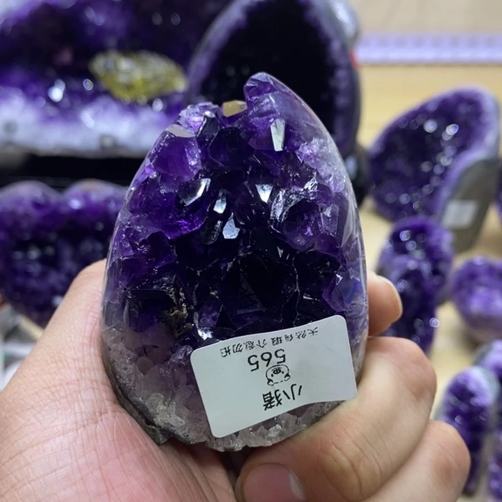 未镶嵌紫晶珠宝半成品
