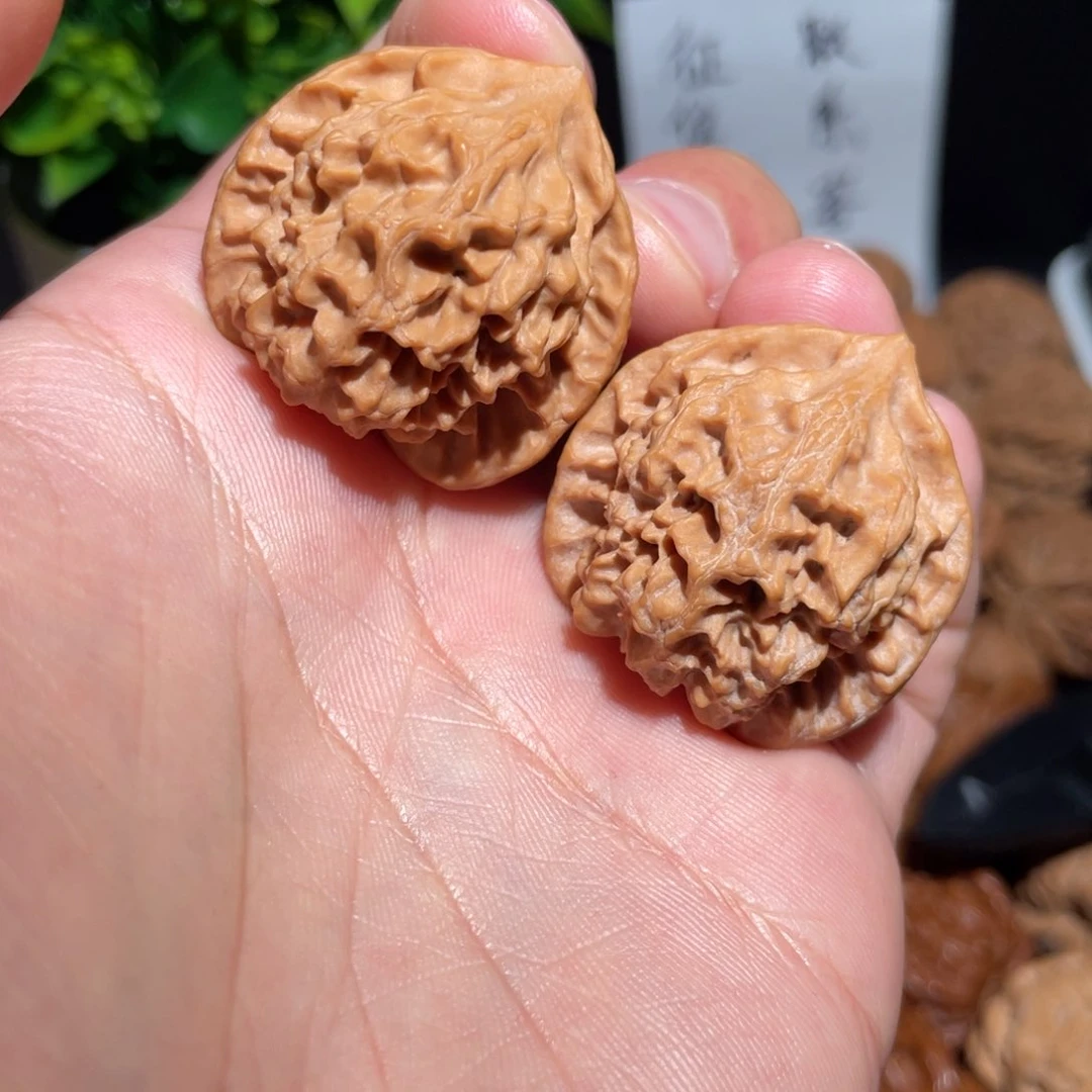 文玩核桃把件34珊瑚纹