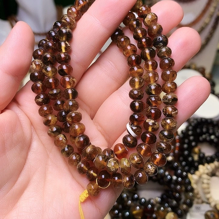 琥珀未镶嵌裸石抚顺琥珀7+