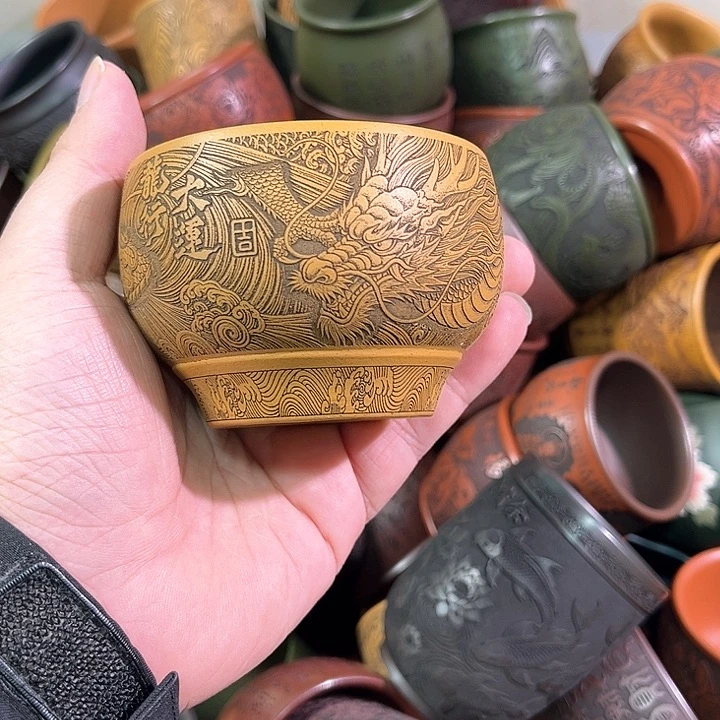 茶杯紫砂全手工紫砂主人杯