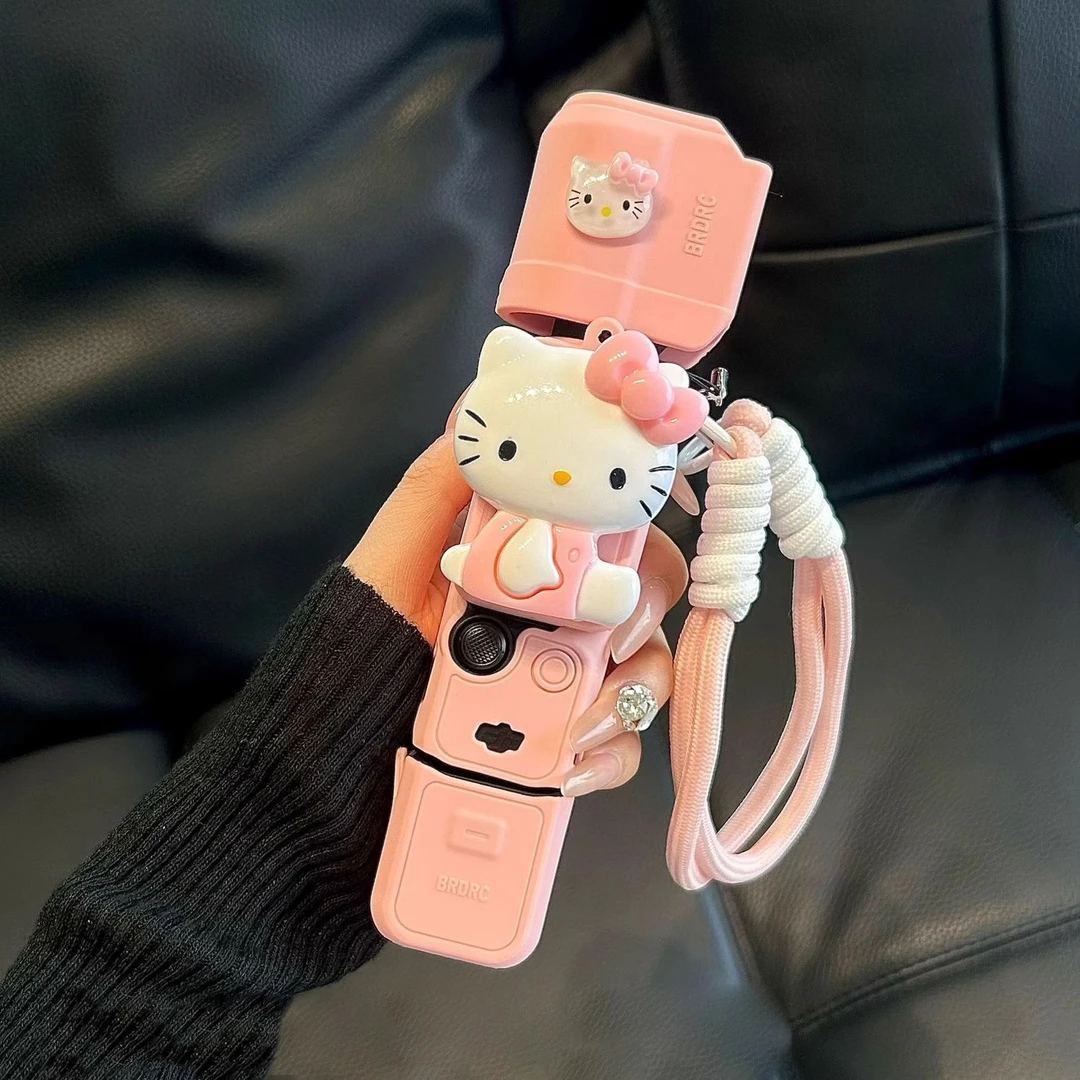 大疆pocket3硅胶套保护壳可爱kitty软胶口袋相机配件运动相机保护