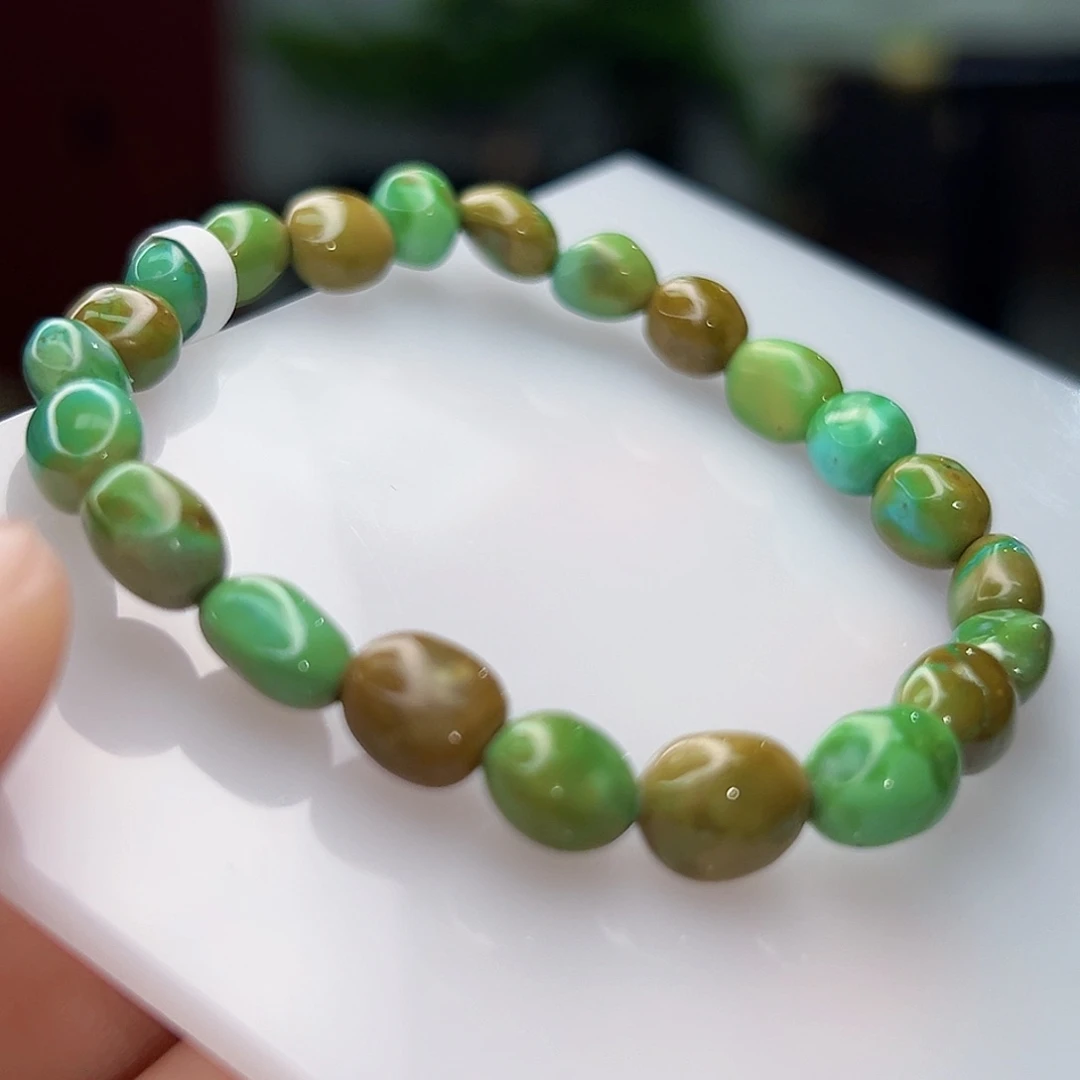 绿松石珠宝奇石18K金镶嵌