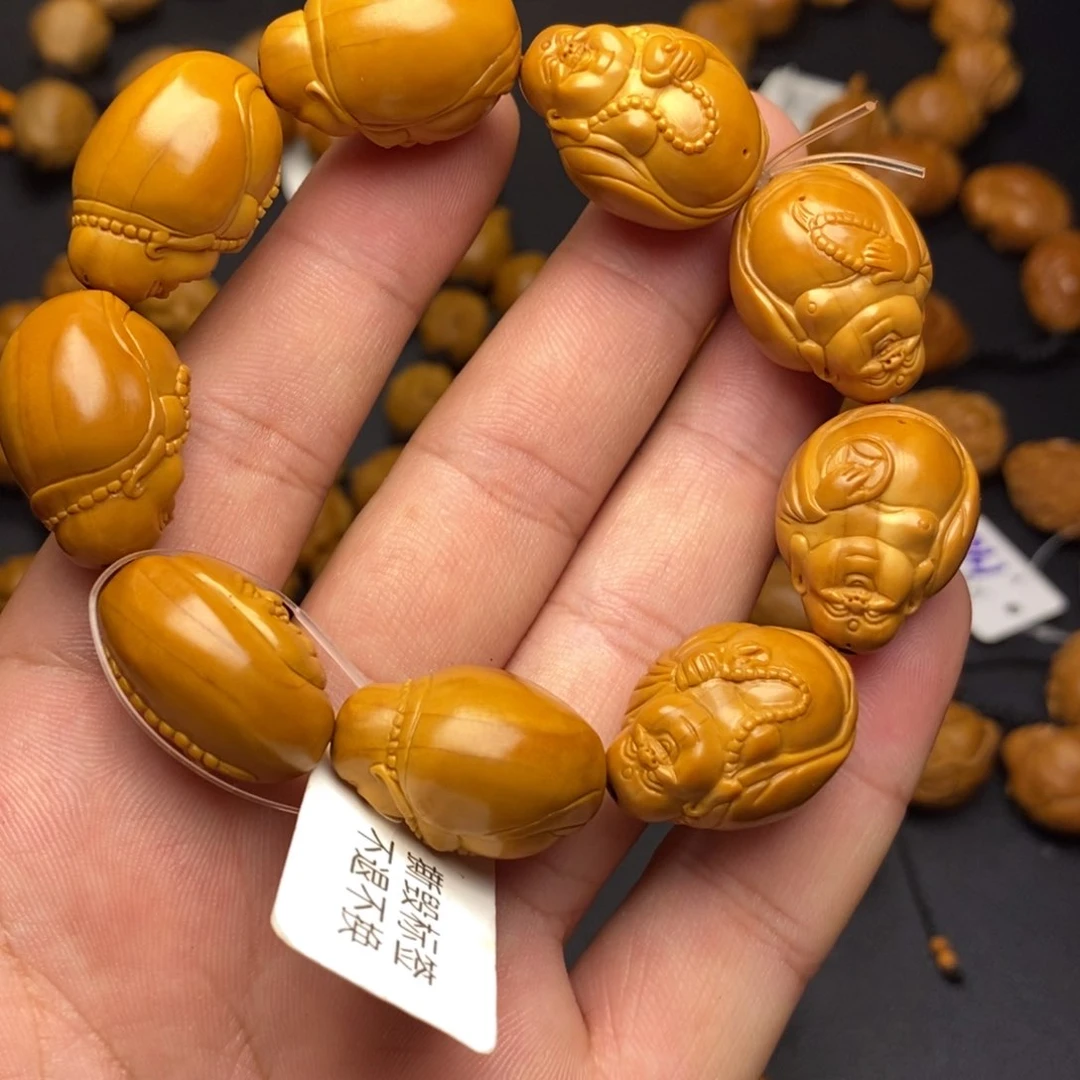 橄榄核手串/手链光背弥勒