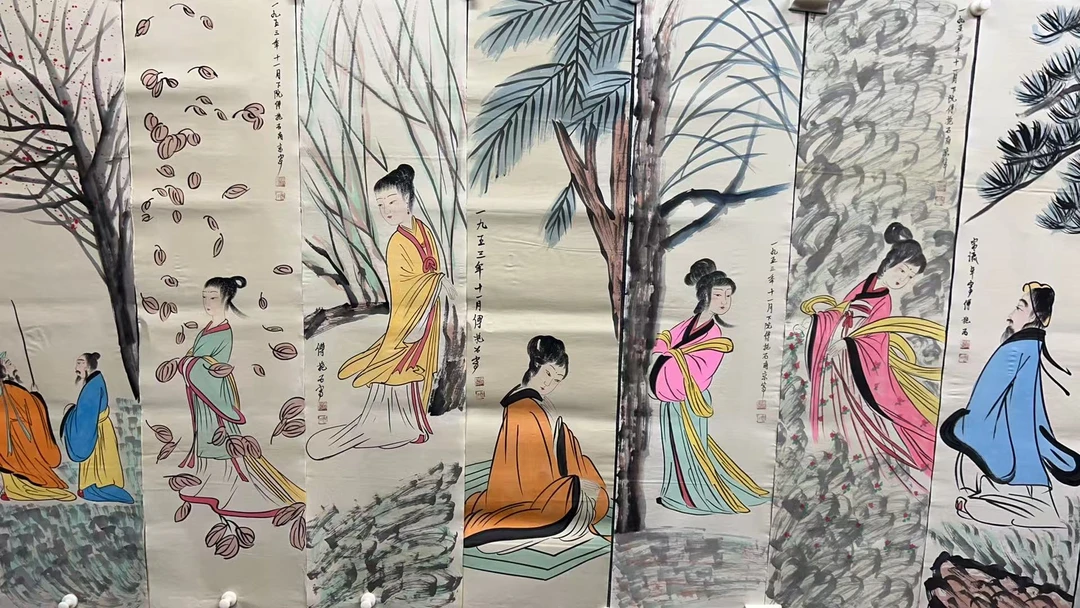 【四季】精品十二条屏装饰画通用链接