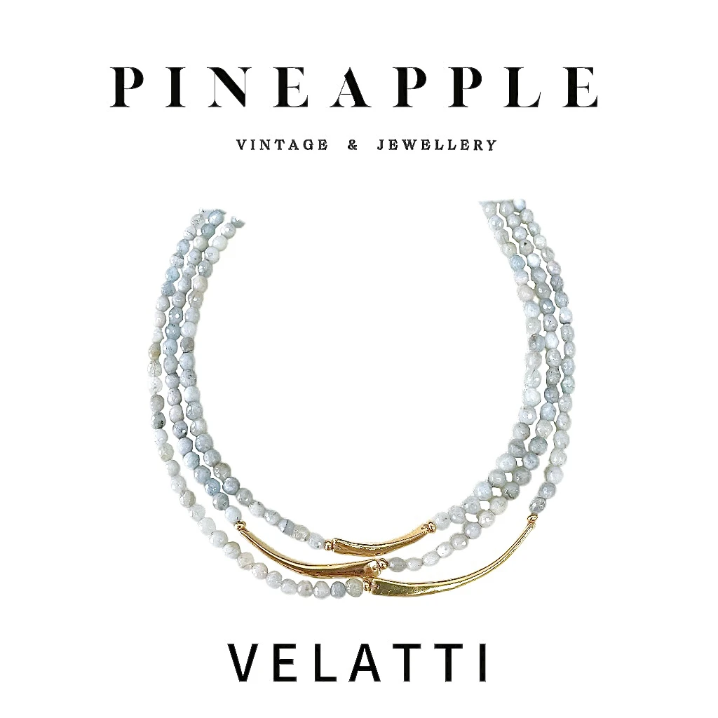 合金项链 菠萝中古Velatti项链LK7815