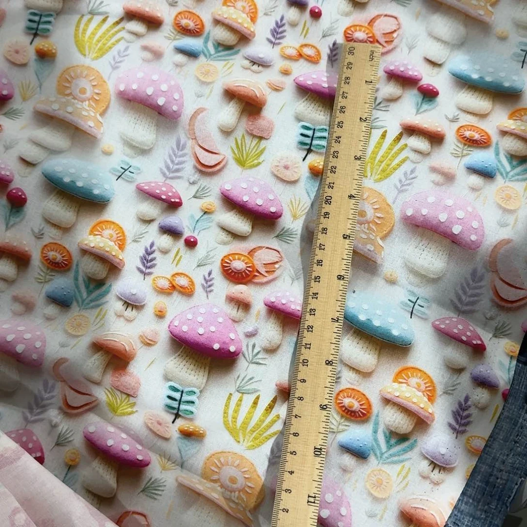 一米价纯棉平布1.1米宽果子布艺B区地卷