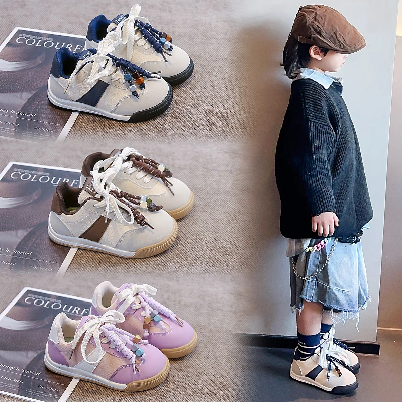 【童丫丫】学院风贝壳头丑萌大头面包鞋子厚底2025春秋百搭休闲鞋