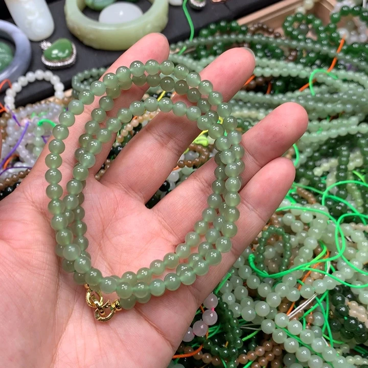 和田玉未镶嵌手链88