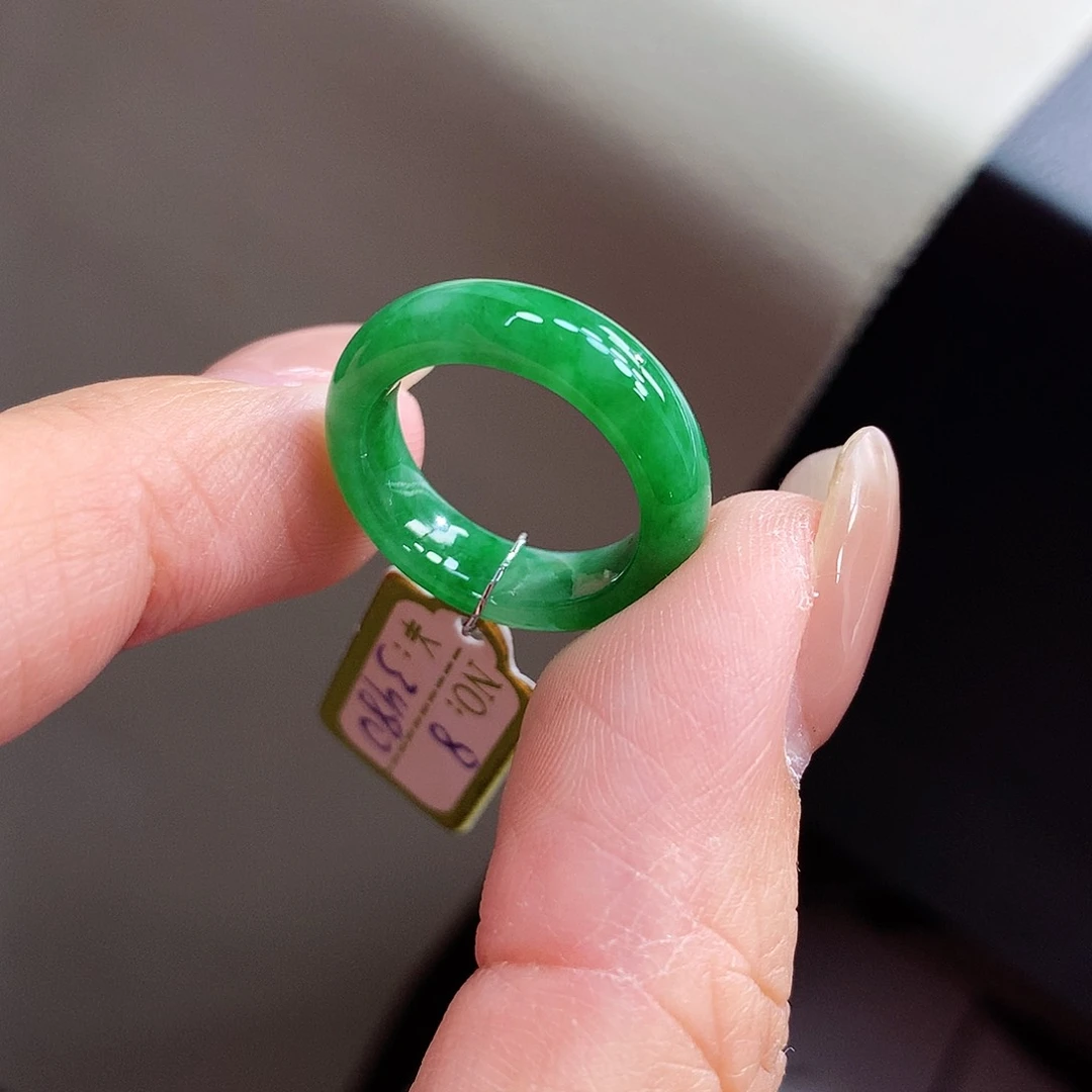 未镶嵌戒指翡翠8号