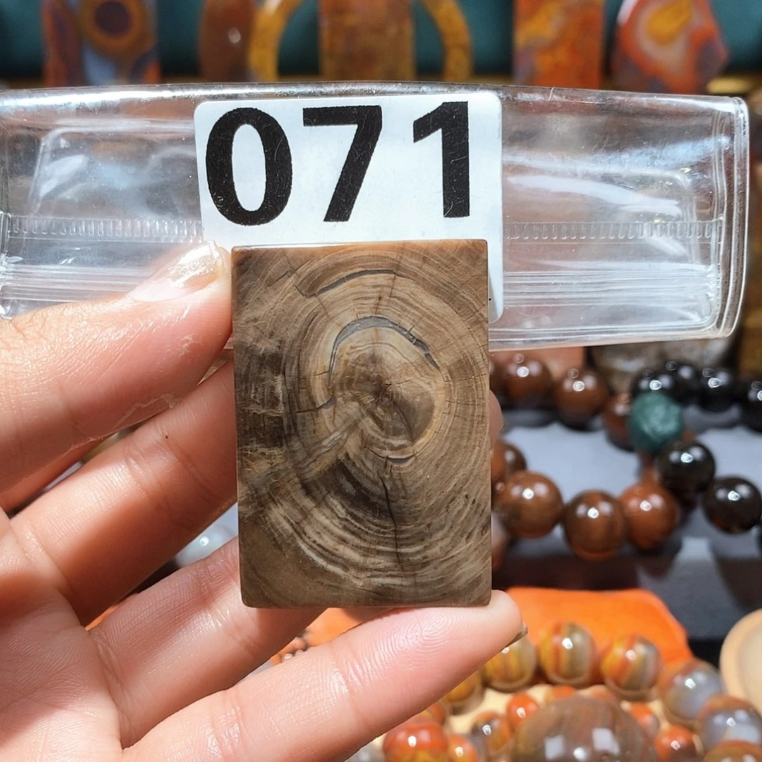 硅化玉天然北票硅化玉牌子未镶嵌