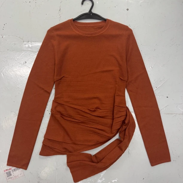 【H+】2025秋冬新款小众设计款长袖上衣（86157）NO退NO换