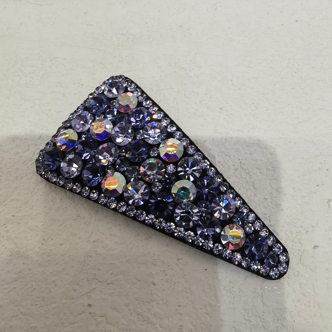 F483紫色三角泡菜款闪闪掰掰夹