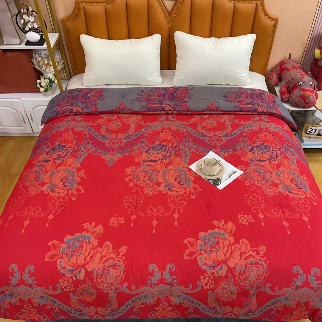 【锦绣年华】2.0*2.3M独版高端金离子双层纱柔软亲肤保暖机洗秋冬被