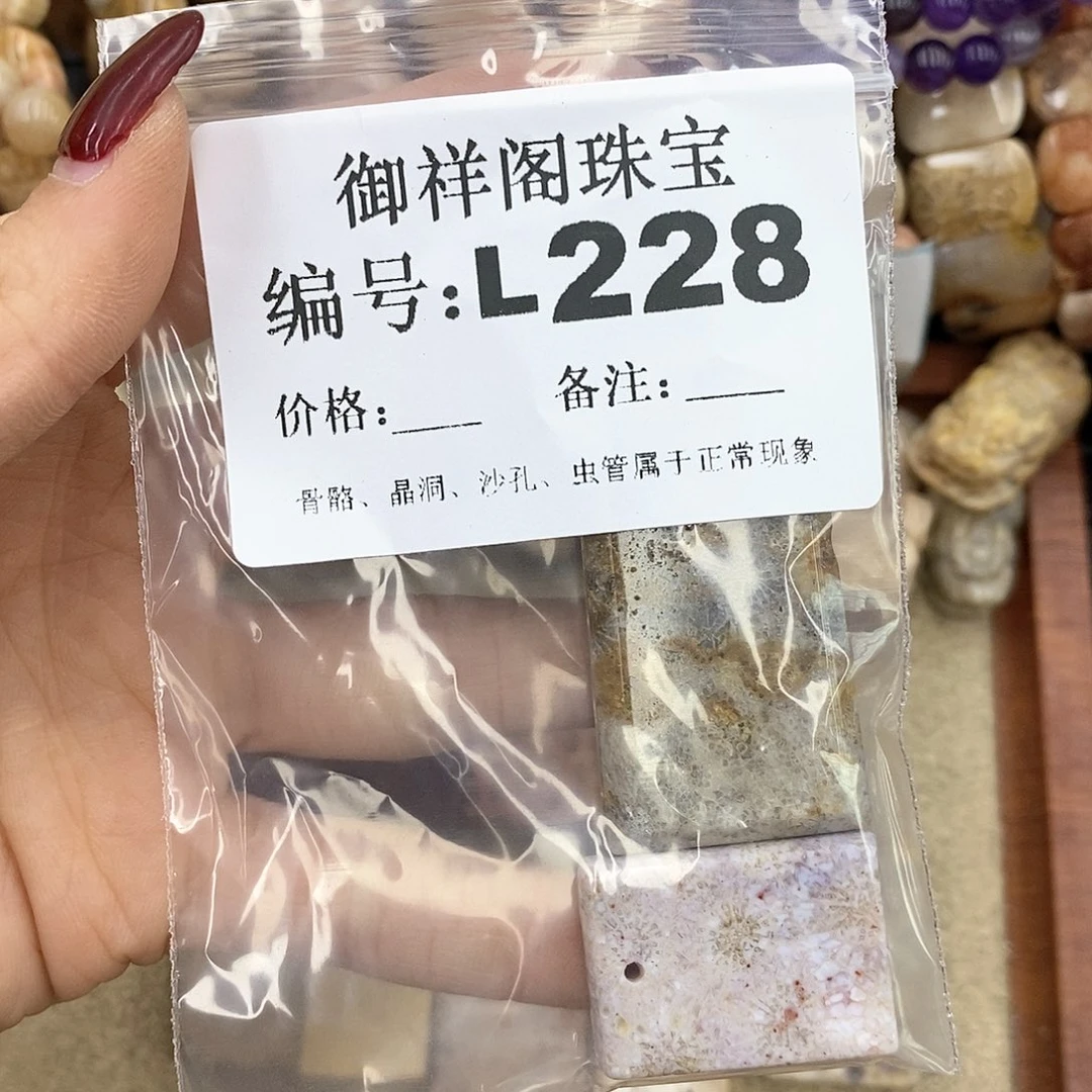 硅化珊瑚（珊瑚玉）L198未镶嵌L***理