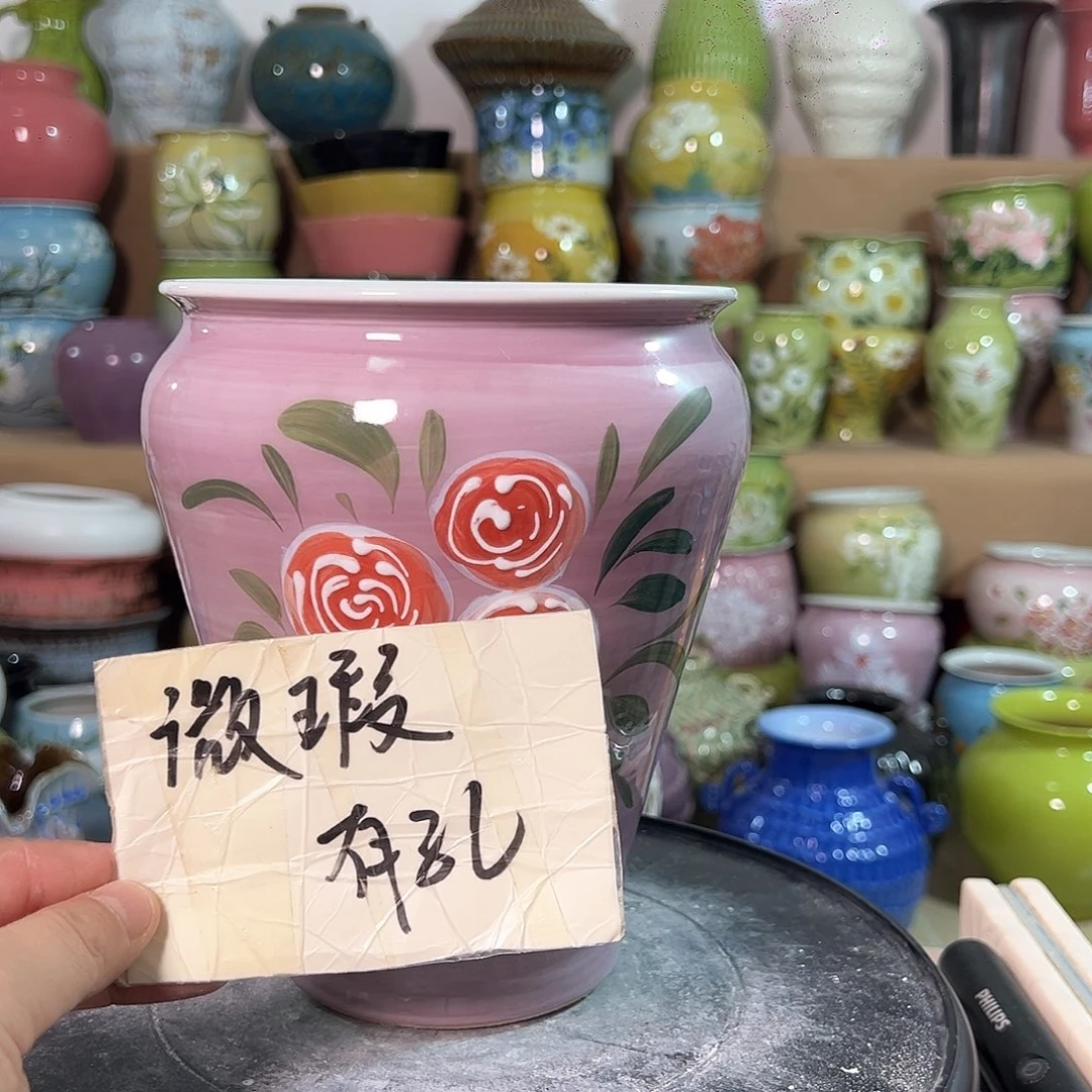 景德镇陶瓷花盆花器963微瑕