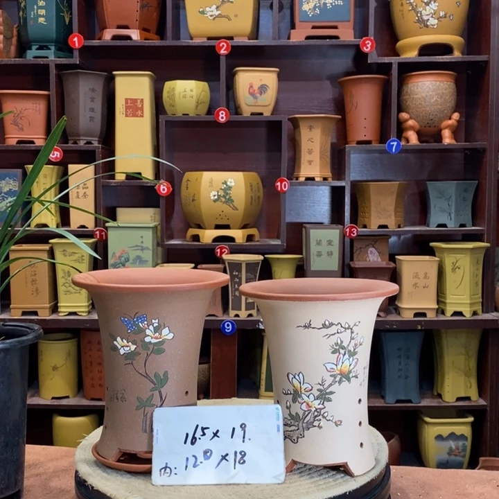 紫砂花盆紫砂花盆