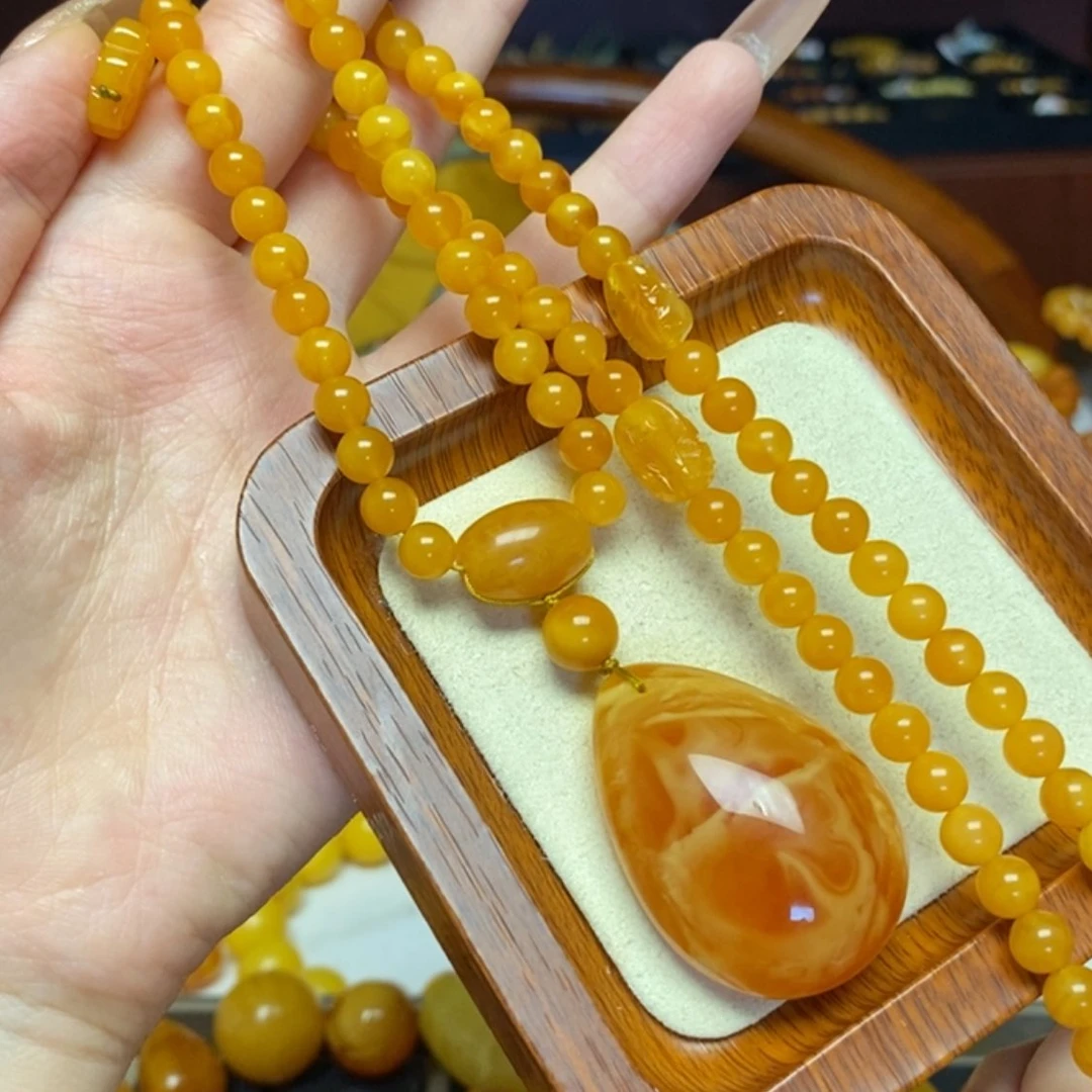 【闪购商品】蜜蜡颈饰未镶嵌项链