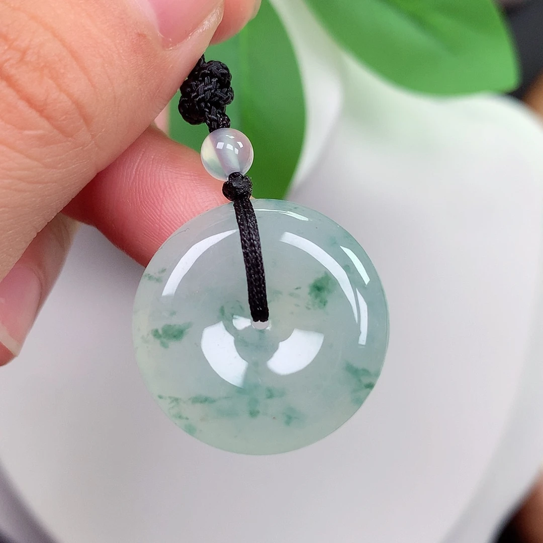 颈饰未镶嵌翡翠平安扣24.2x5.3mm