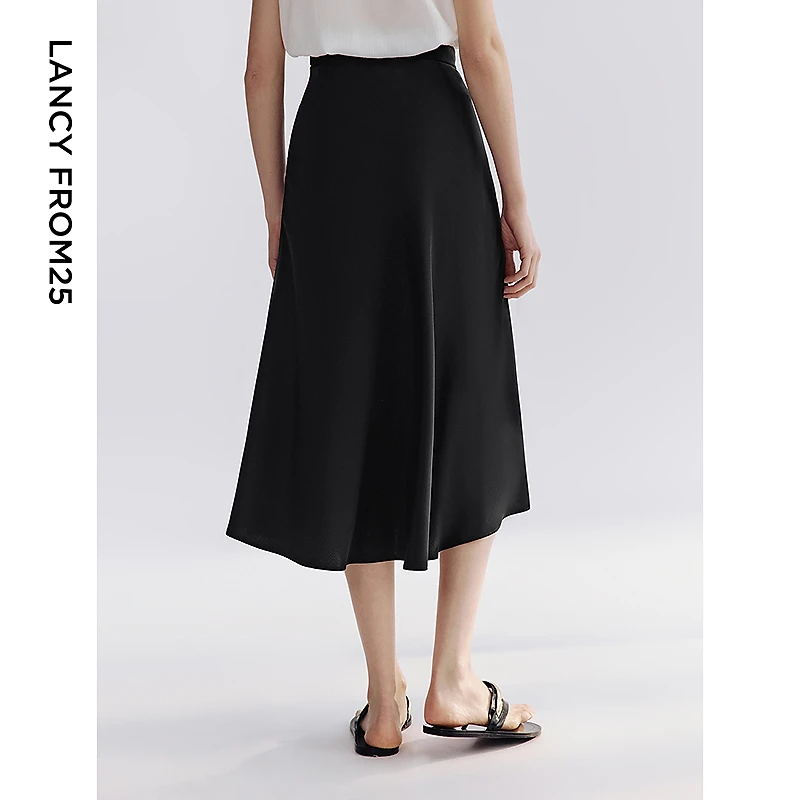 【25高智衣橱】朗姿半裙子气质夏季新款a字鱼尾半身裙