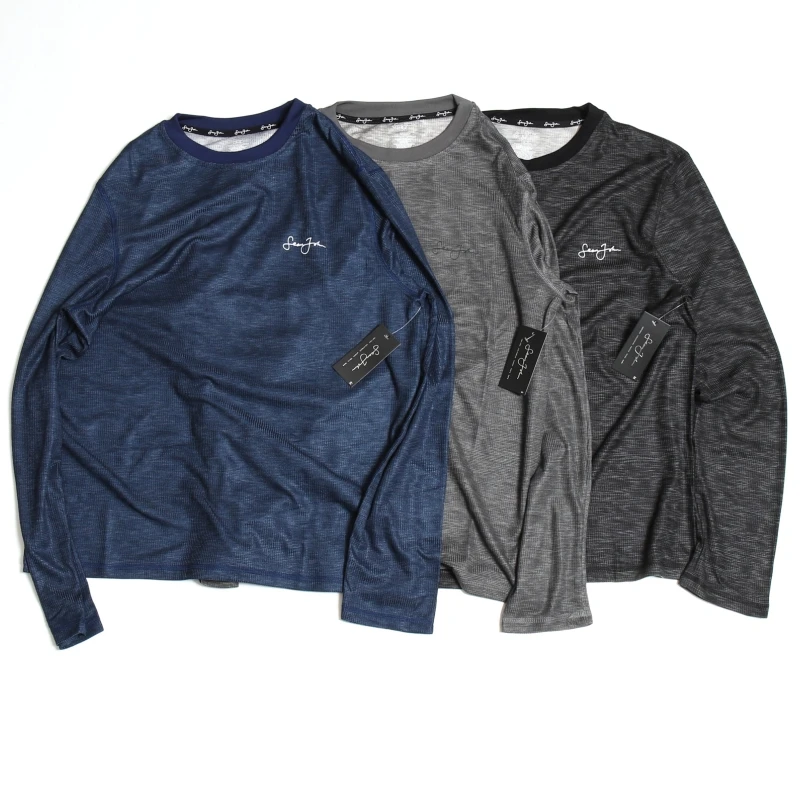 出北欧小众精品 男士春夏骑行户外跑步运动速干弹力长袖T恤有大码