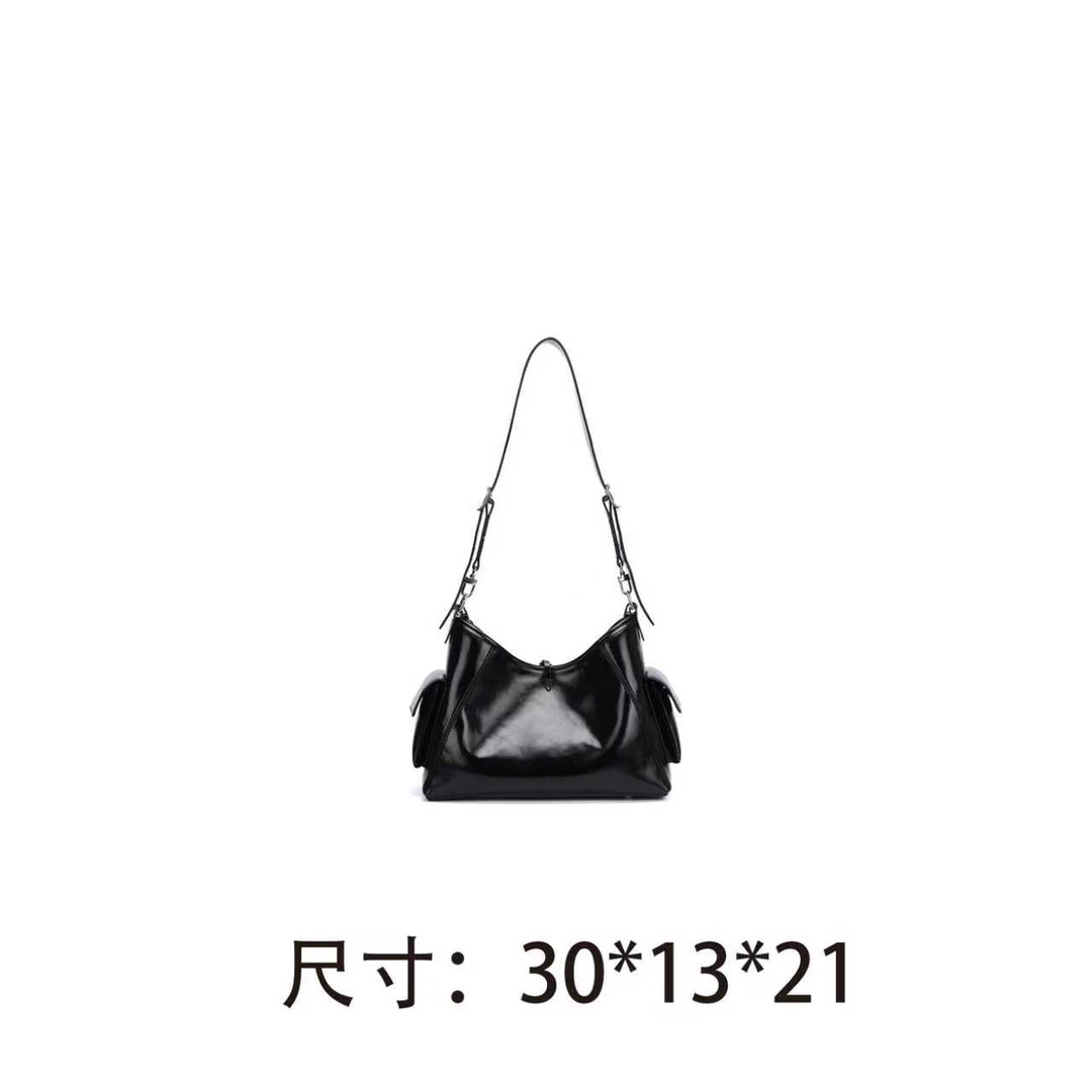 【L147】黑色斜挎包-新款斜挎包百搭单肩包2533（尺寸30*13*21cm）
